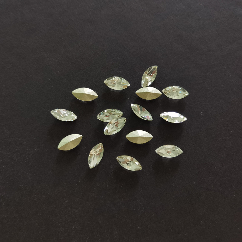Art Craft Horse - Navette Baru 10pcs Kristal Kaca Super