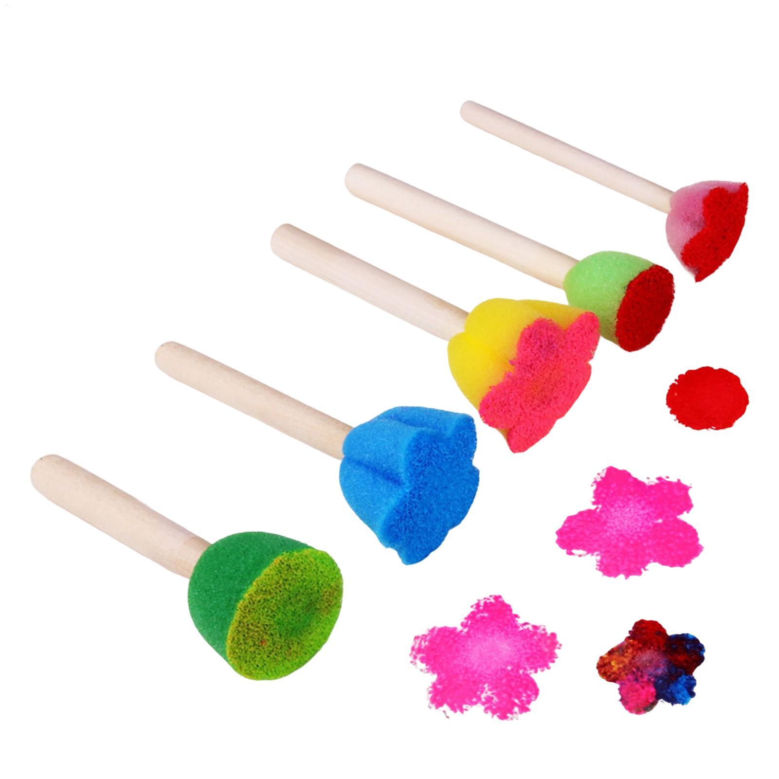 Art Craft Preschool - 5 Buah Spons Cat Anak-anak yang