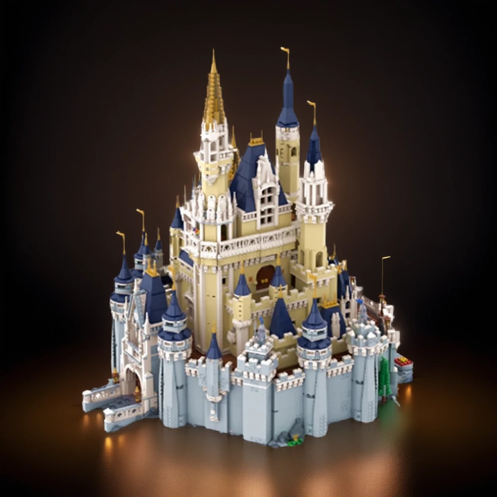 Art Craft Building - 10904pcs MOC Disnay 71040*3 Model Kastil