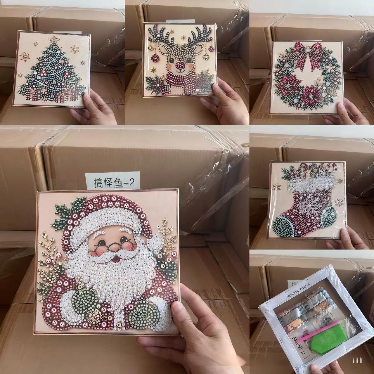 Art Craft Gifts For Adults - Kit Seni Lukisan Mutiara Berlian Natal