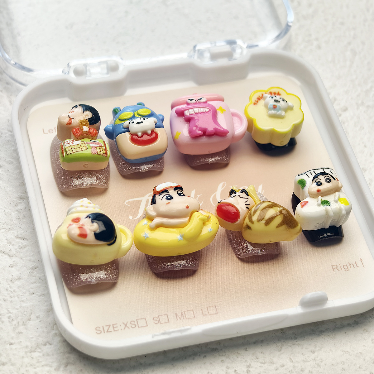 Art Craft Japan - 20Pcs Resin Mini Crayon Shin-chan Nail