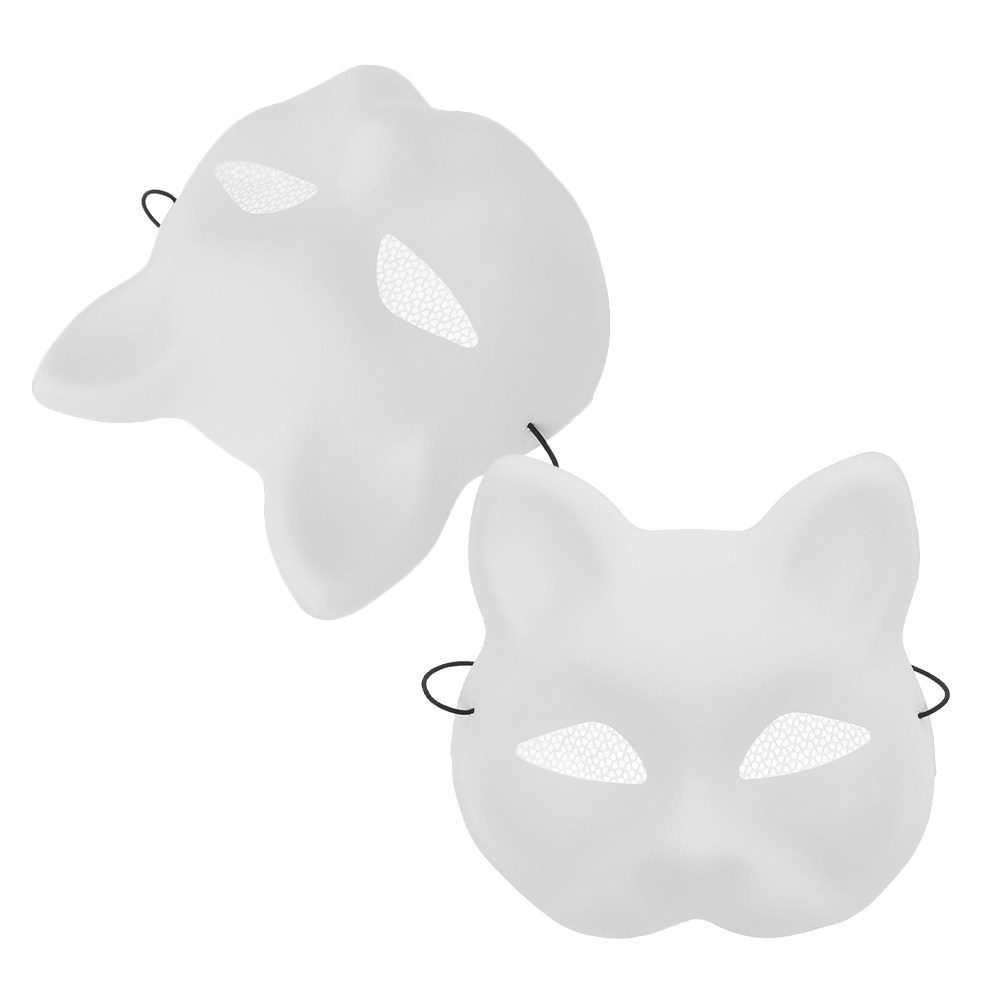 Art Craft Preschool - 2Pcs Masker Plastik Desain Kucing Lucu
