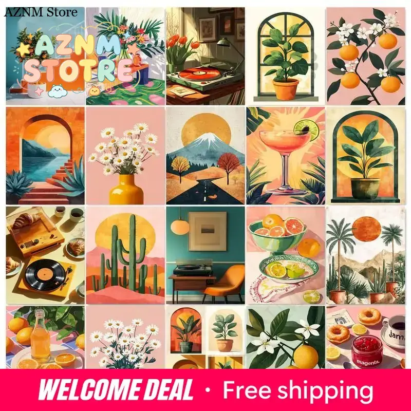 Art Craft Home - GATYZTORY Bingkai Lukisan DIY Mengikut Angka