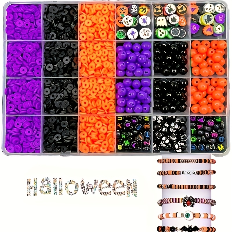 Polymer Clay Set - 2700 buah, kotak set manik-manik huruf