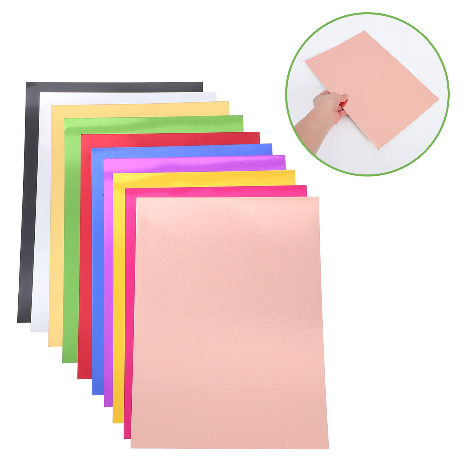 Art Craft Kindergarten - 20 Lembar Kertas Karton Foil Metalik