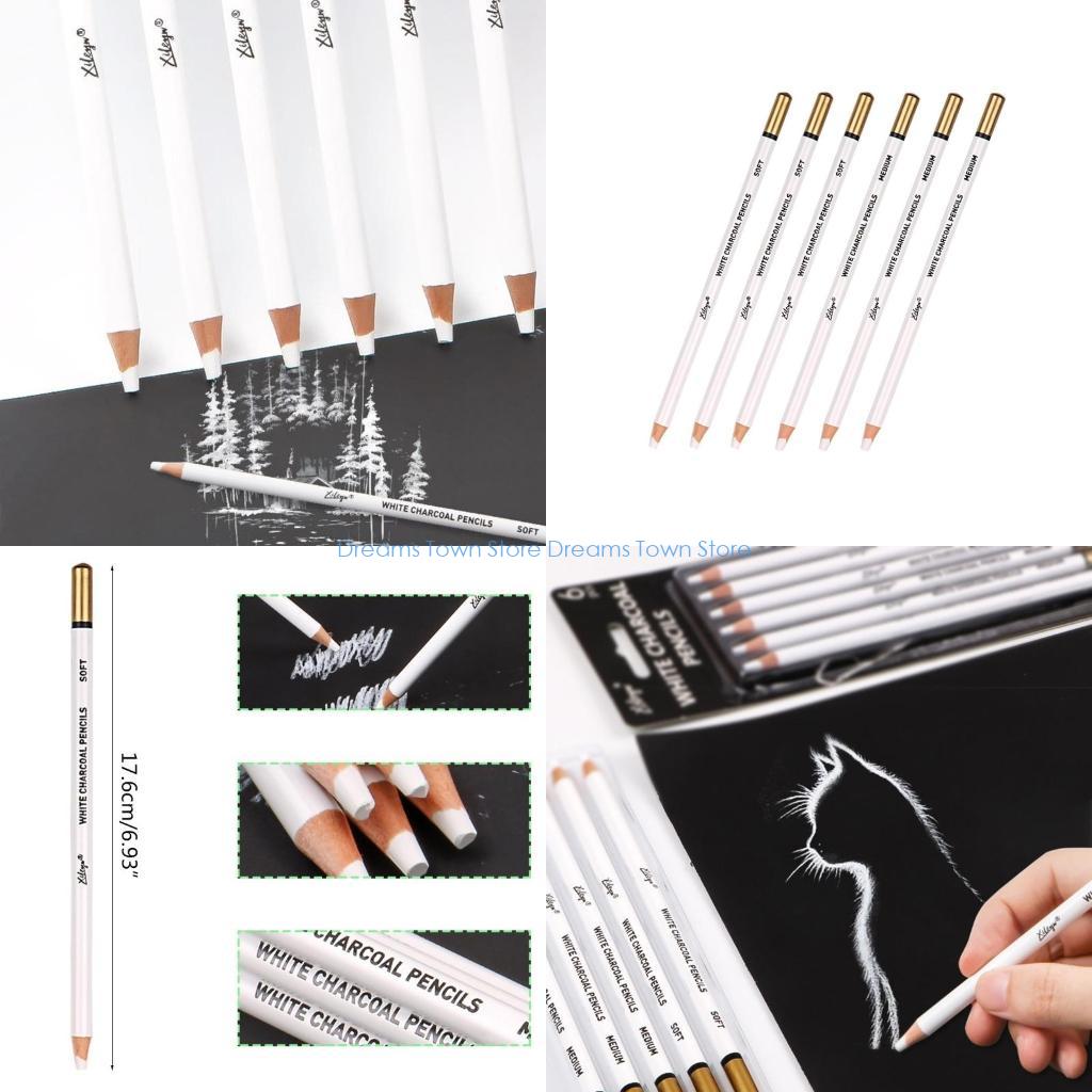 Sketching Charcoal Set - HX6A 6 Buah Set Pensil Arang