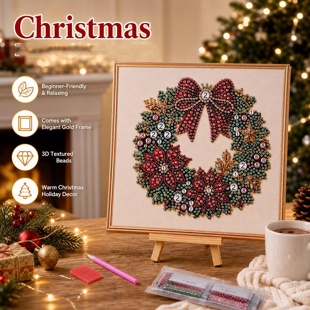 Art Craft Gifts For Adults - Set Lukisan Berlian Mutiara Natal dengan