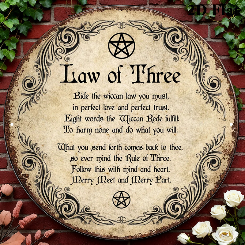 Art & Craft Be - CIFBUY Vintage Wicca Triple Goddess Aluminium