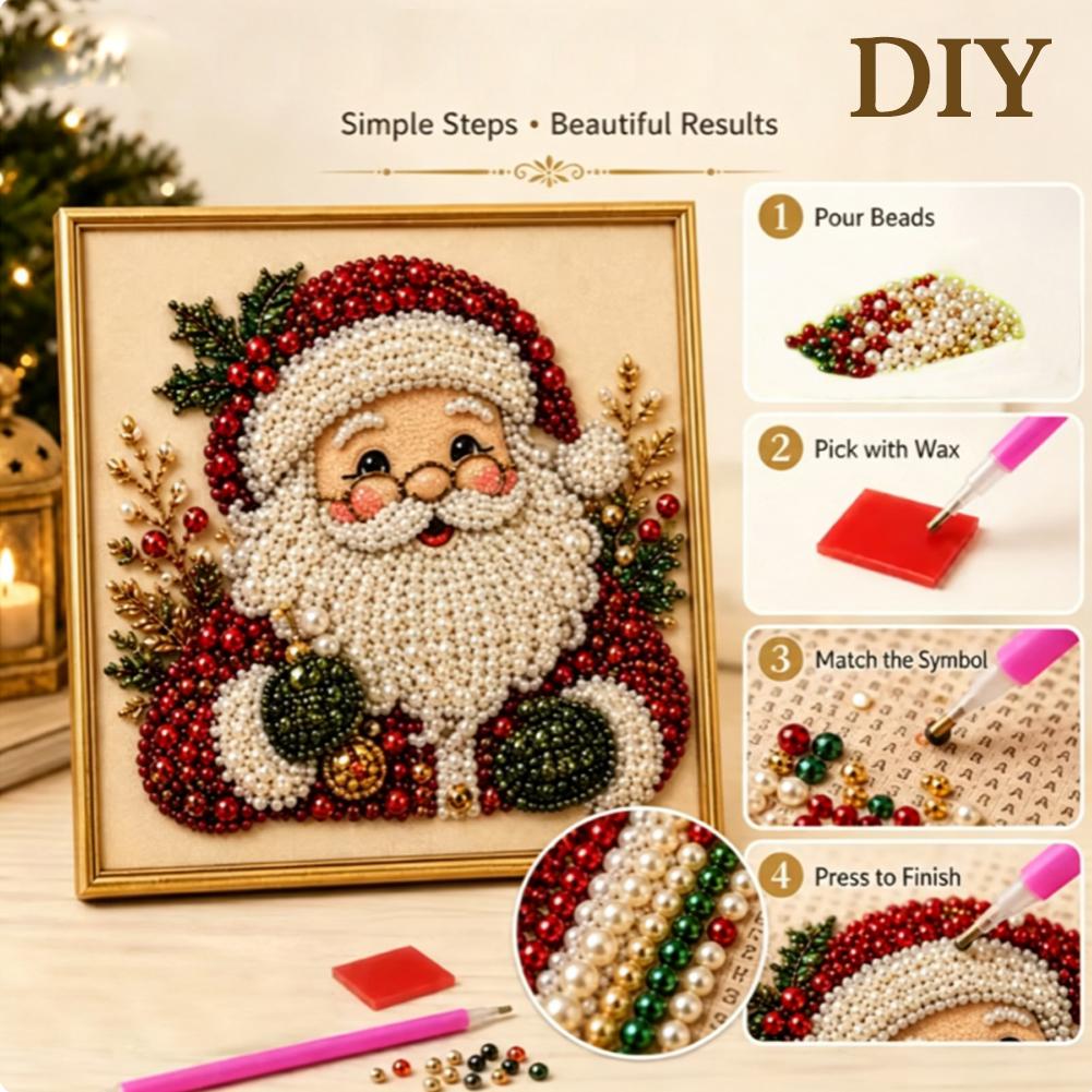 Kit Seni Mutiara Santa Claus N - Art Craft Gifts For Adults ulasan dan harga