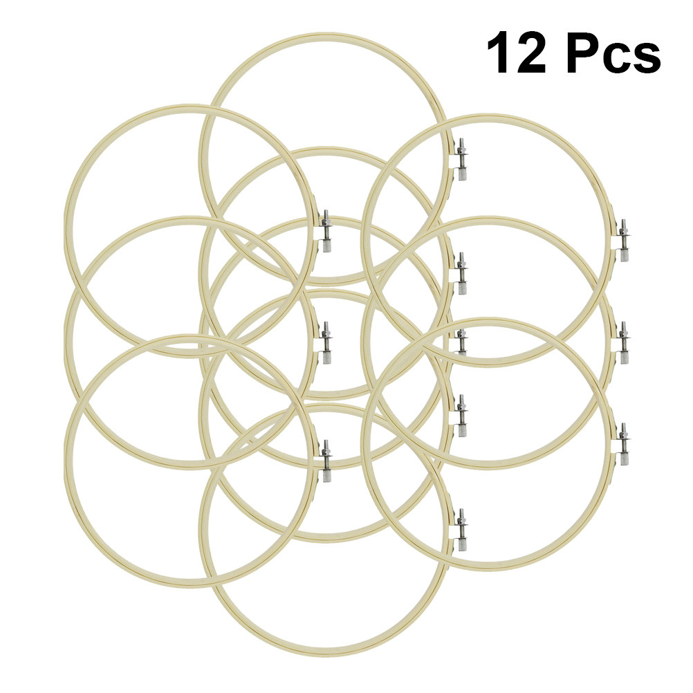 12Pcs Set Lingkaran Bordir Bam - Art Craft Idea ulasan dan harga