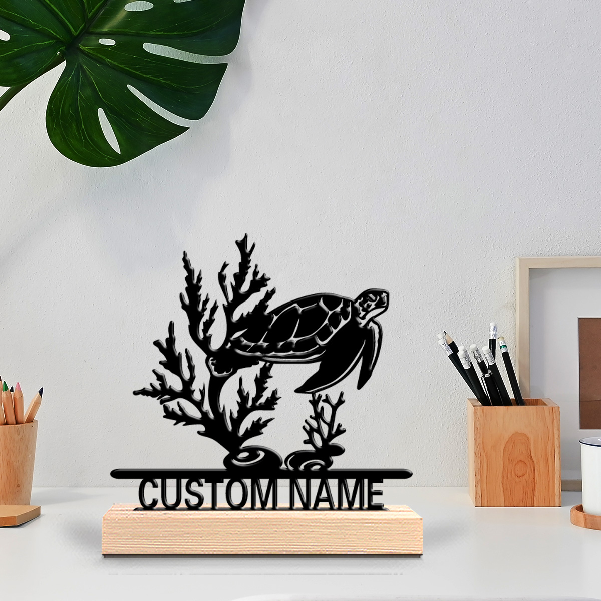 1pc Patung Logam Kura-kura Lau - Art Craft Home ulasan dan harga