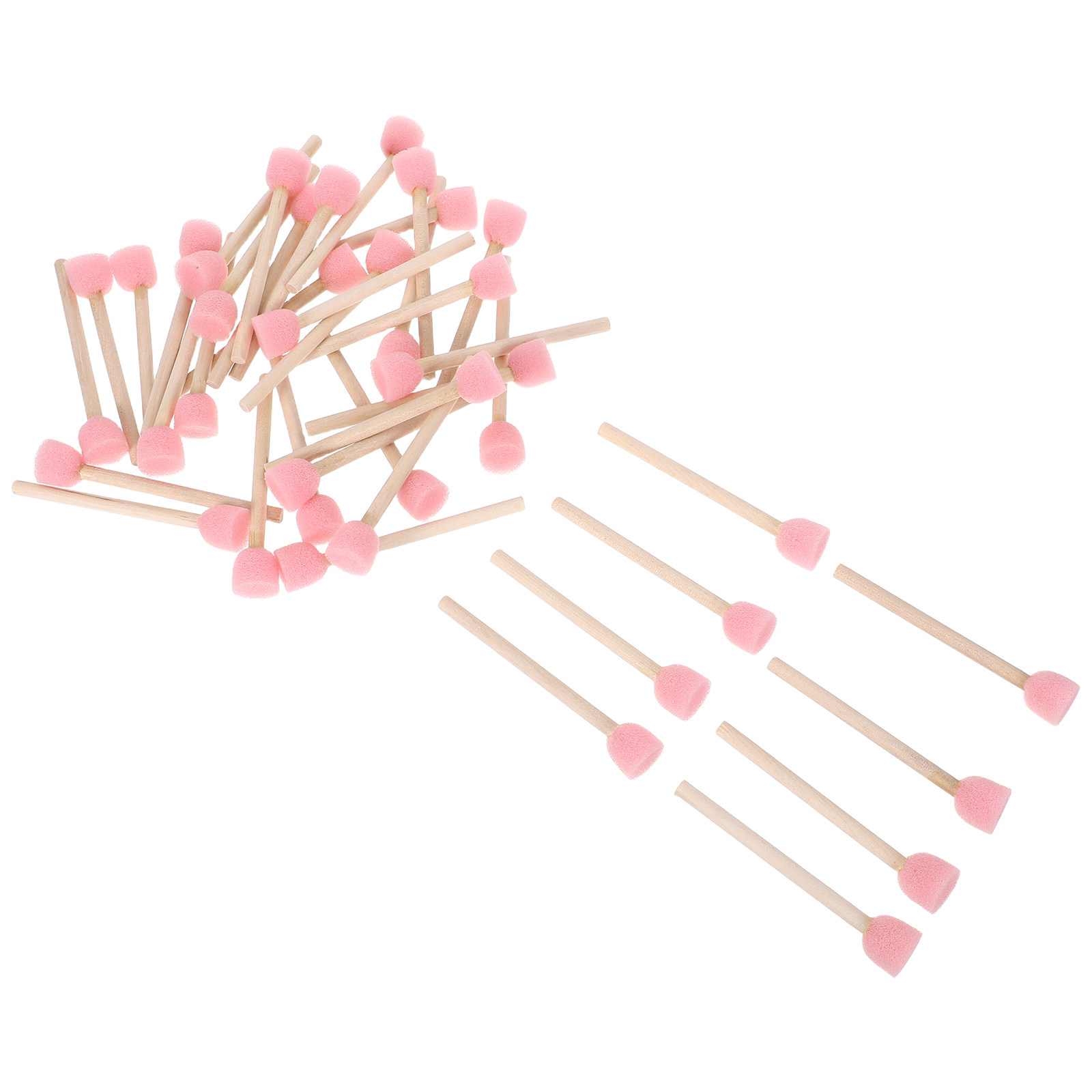 40 Buah Set Kuas Spons Bulat d - Art Craft Preschool ulasan dan harga