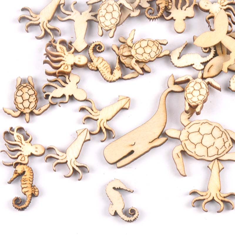 20Pcs 25-40Mm Penyu/Kuda/Paus  - Art Craft Horse ulasan dan harga