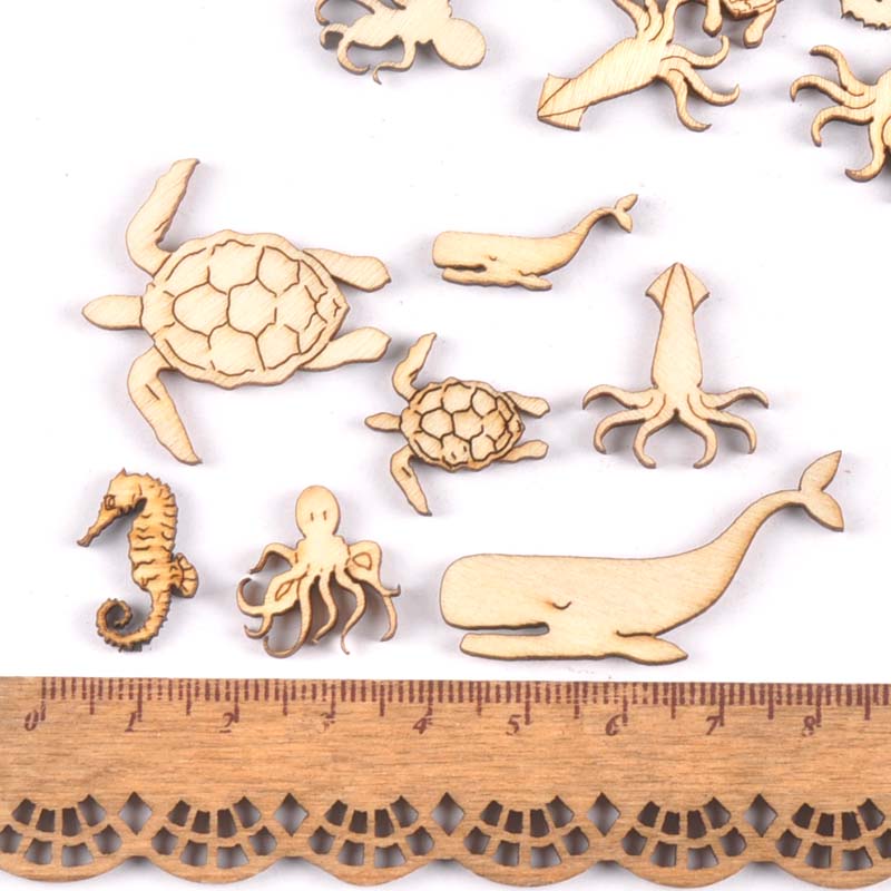 20Pcs 25-40Mm Penyu/Kuda/Paus  - Art Craft Horse ulasan dan harga