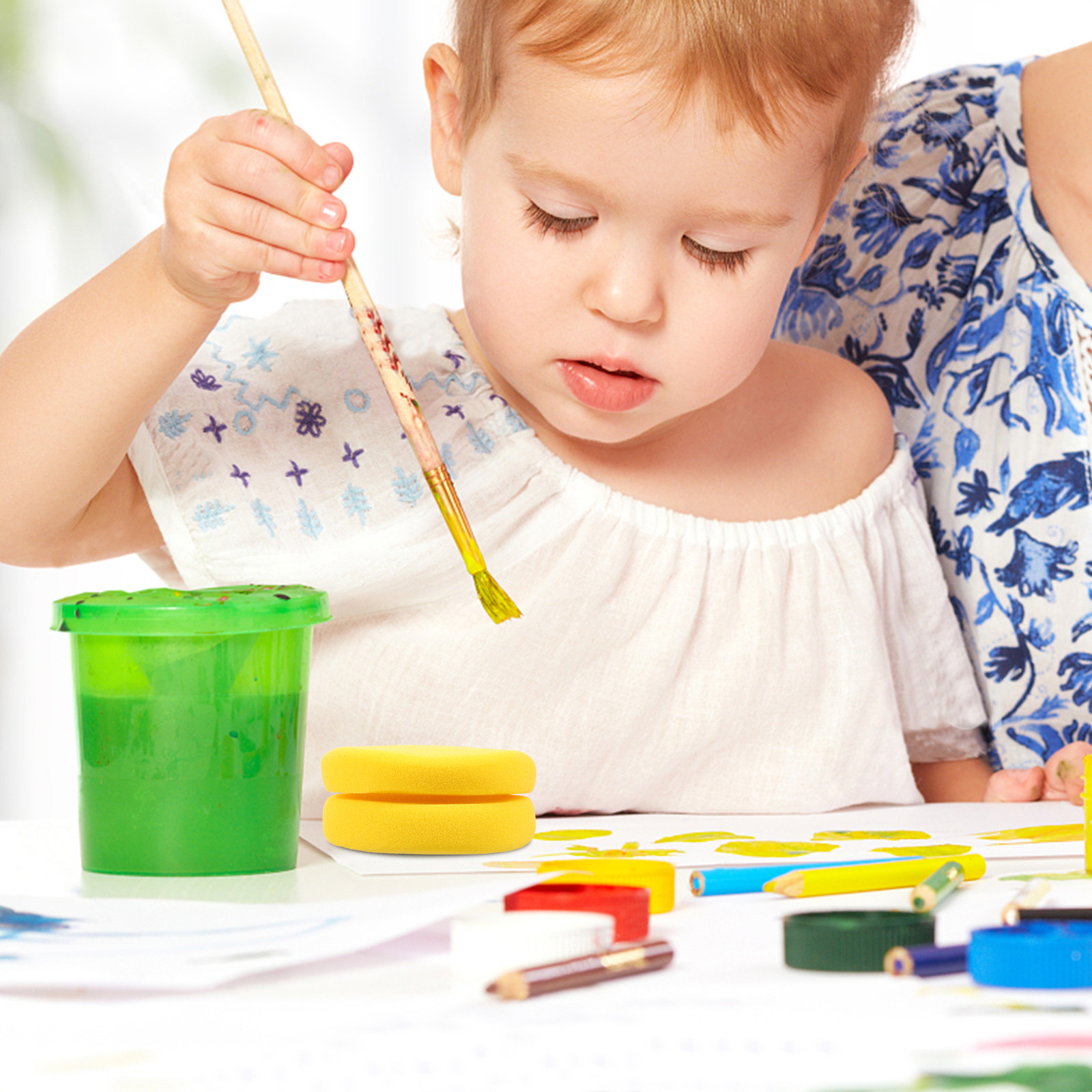 2Pcs Set Alat Lukis Spons Bula - Art Craft Class ulasan dan harga