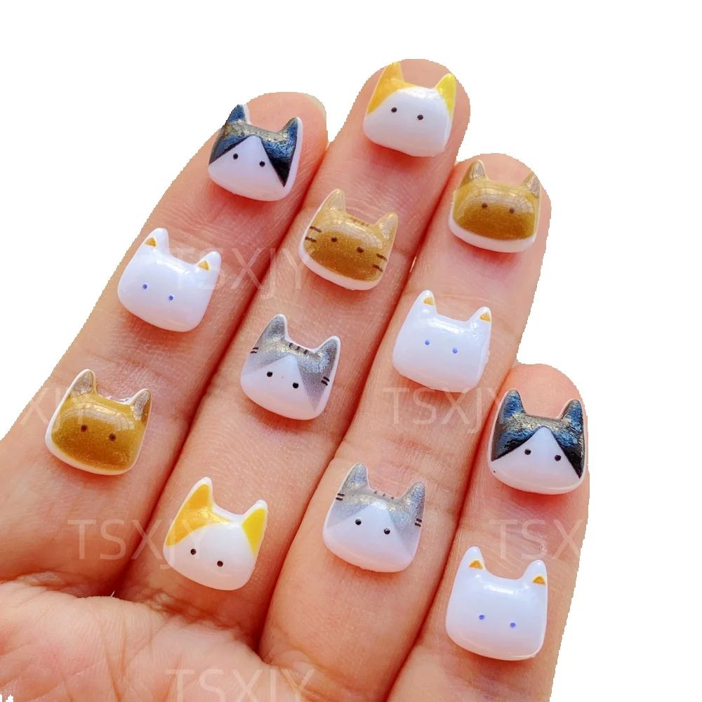 50pcs Figurine Hewan Kucing Ka - Art Craft Easter ulasan dan harga