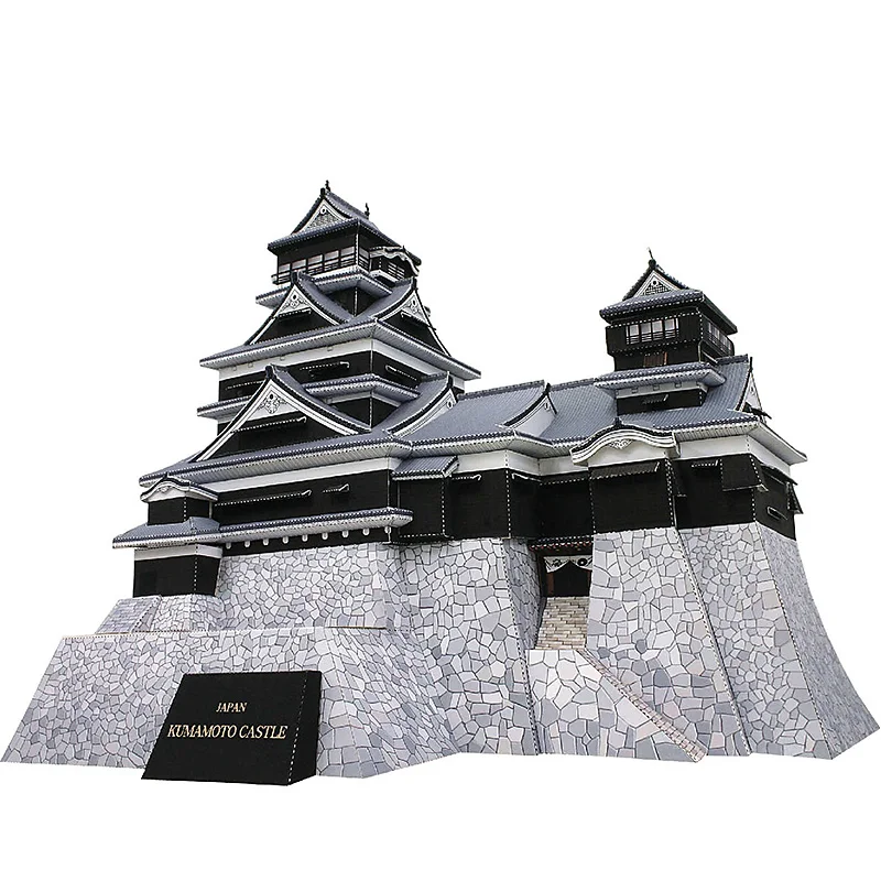 Jepang Kumamoto Castle Mini 3D - Art Craft Japan ulasan dan harga