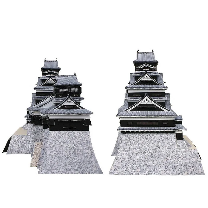 Jepang Kumamoto Castle Mini 3D - Art Craft Japan ulasan dan harga