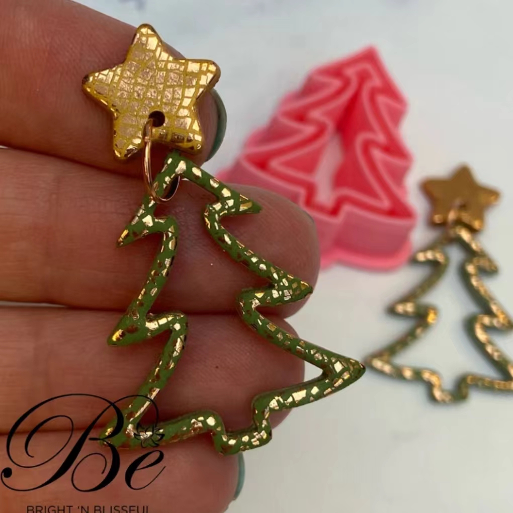 Set pohon Natal bentuk pemoton - Polymer Clay Set ulasan dan harga