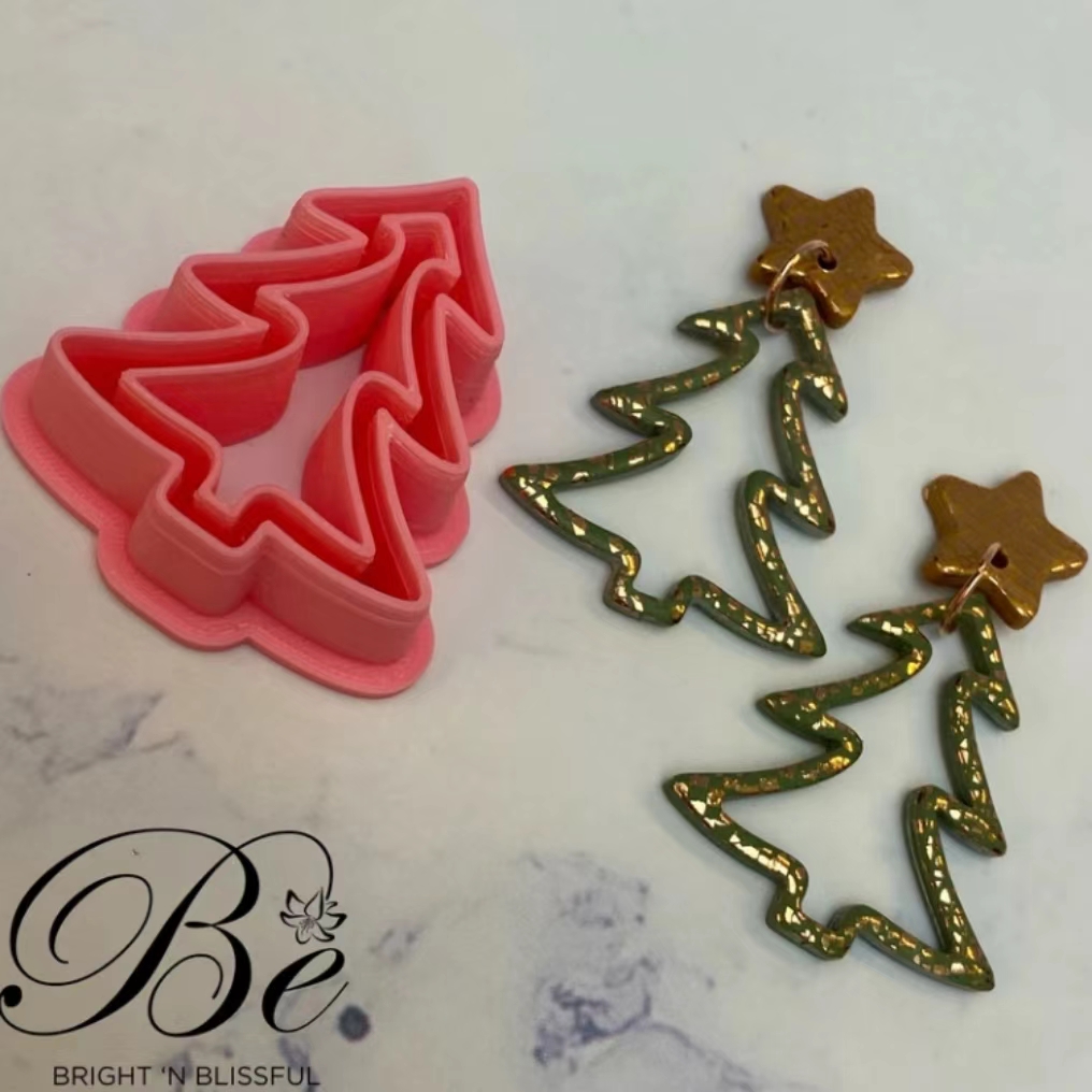 Set pohon Natal bentuk pemoton - Polymer Clay Set ulasan dan harga