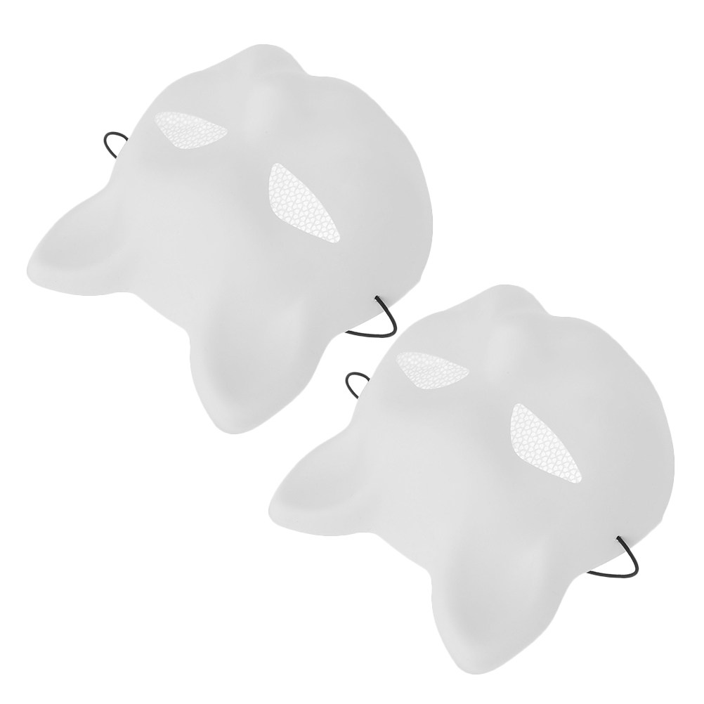 2Pcs Masker Plastik Desain Kuc - Art Craft Preschool ulasan dan harga