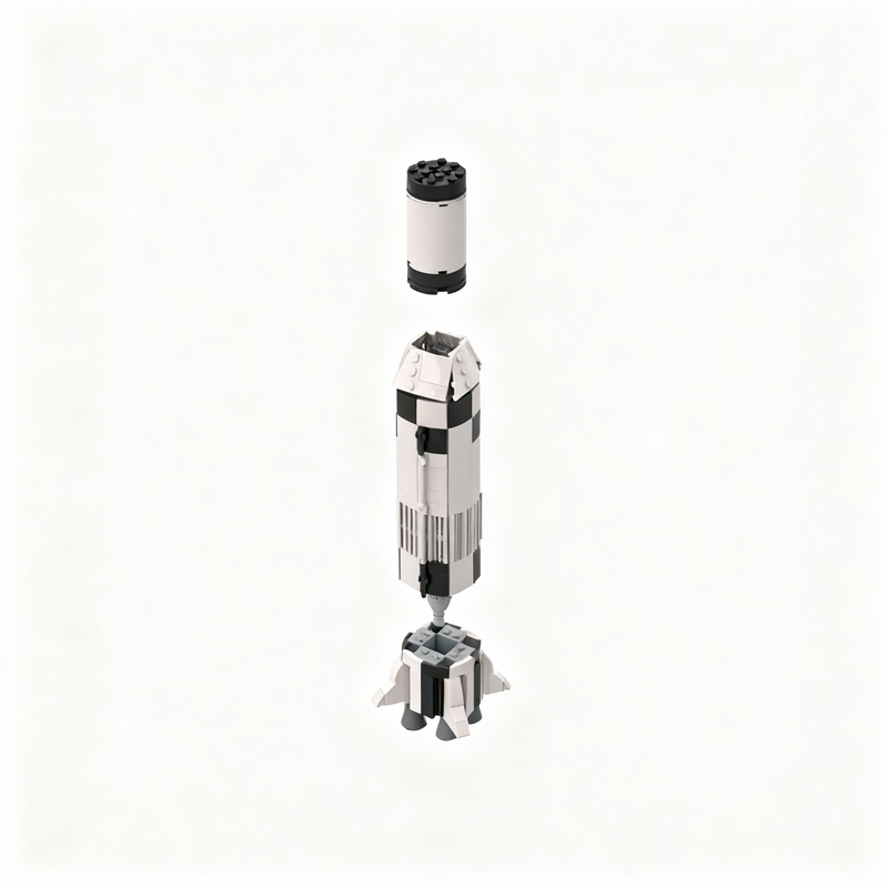 314pcs MOC Space Saturn V-C Mo - Art Craft Building ulasan dan harga