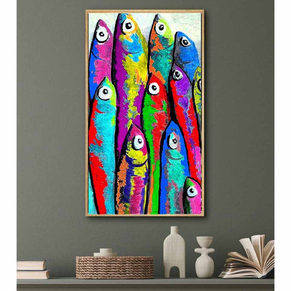 Lukisan seni berlian DIY ikan  - Art Craft Japan ulasan dan harga