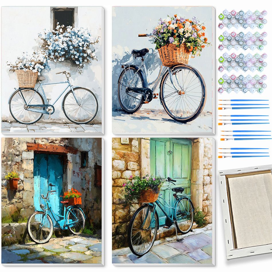 Lukisan Sepeda CHENISTORY deng - Art Craft Idea ulasan dan harga
