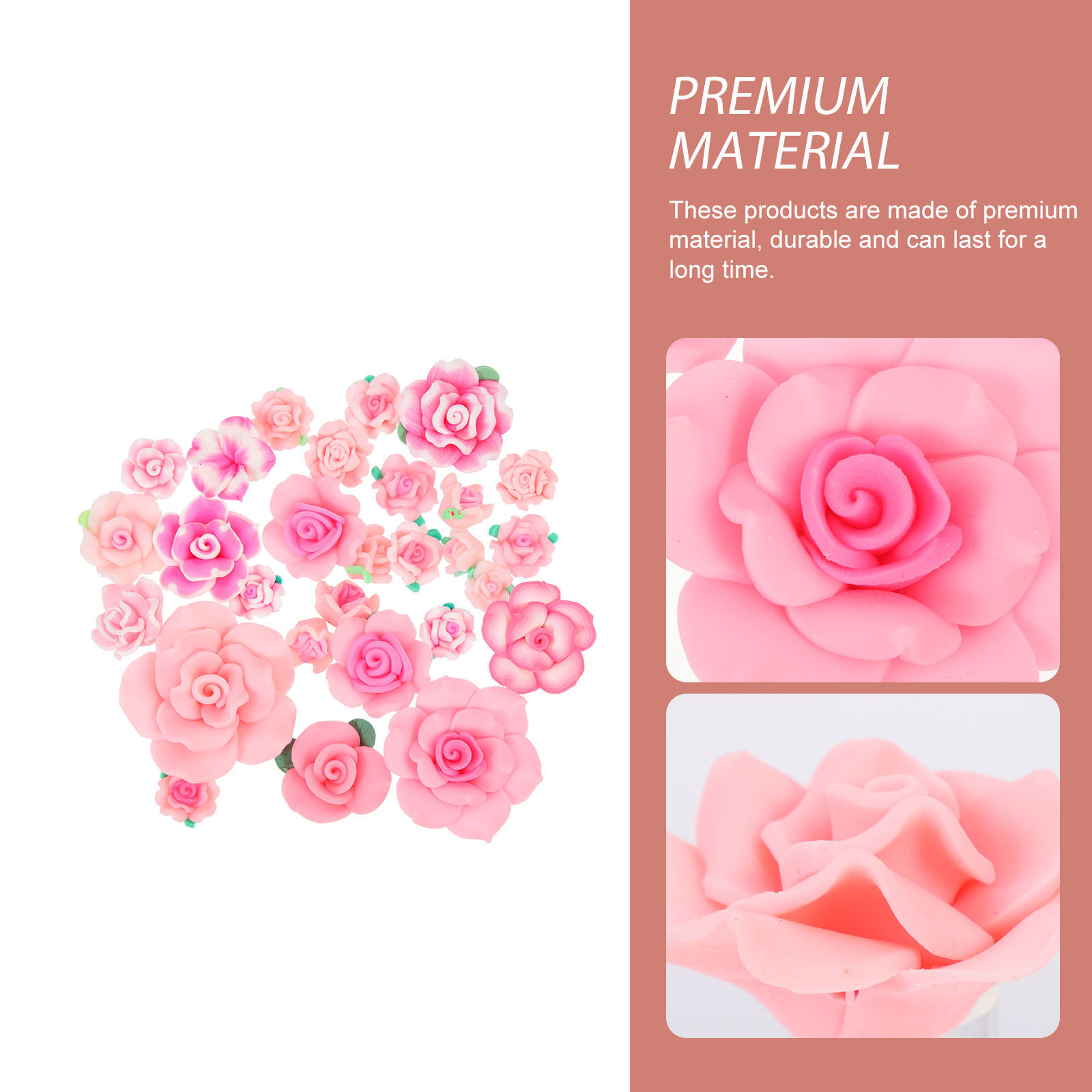 28Pcs Set Hiasan Bunga dari Ta - Polymer Clay Set ulasan dan harga