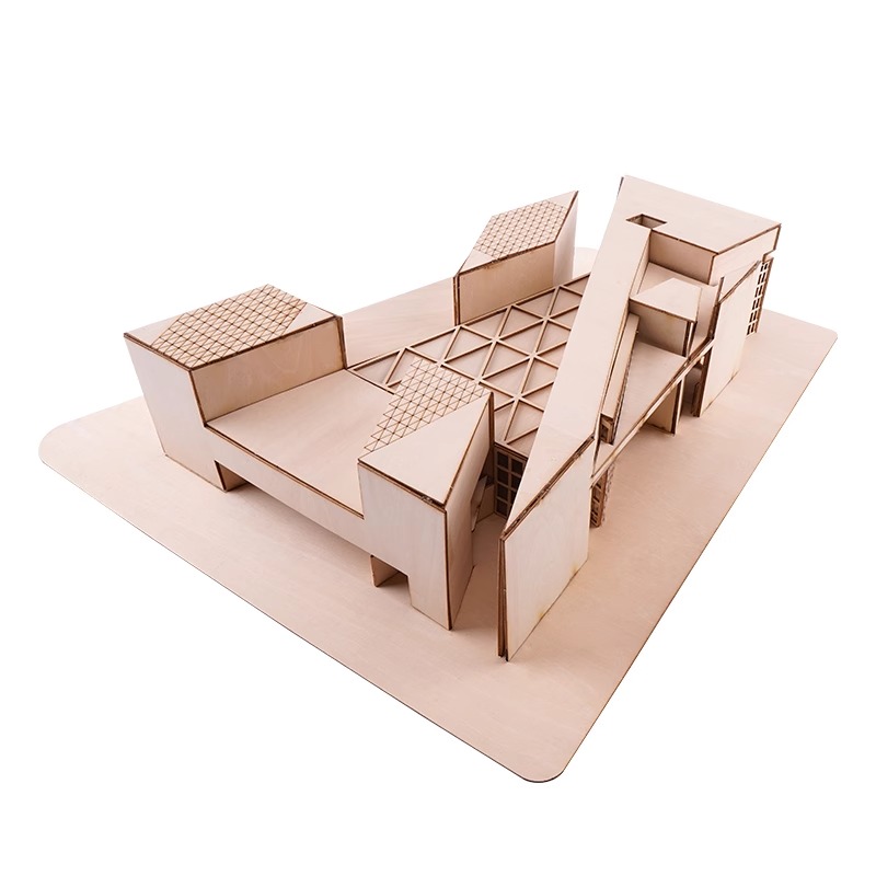 1:100 1:200 Skala DIY Miniatur - Art Craft Museum ulasan dan harga