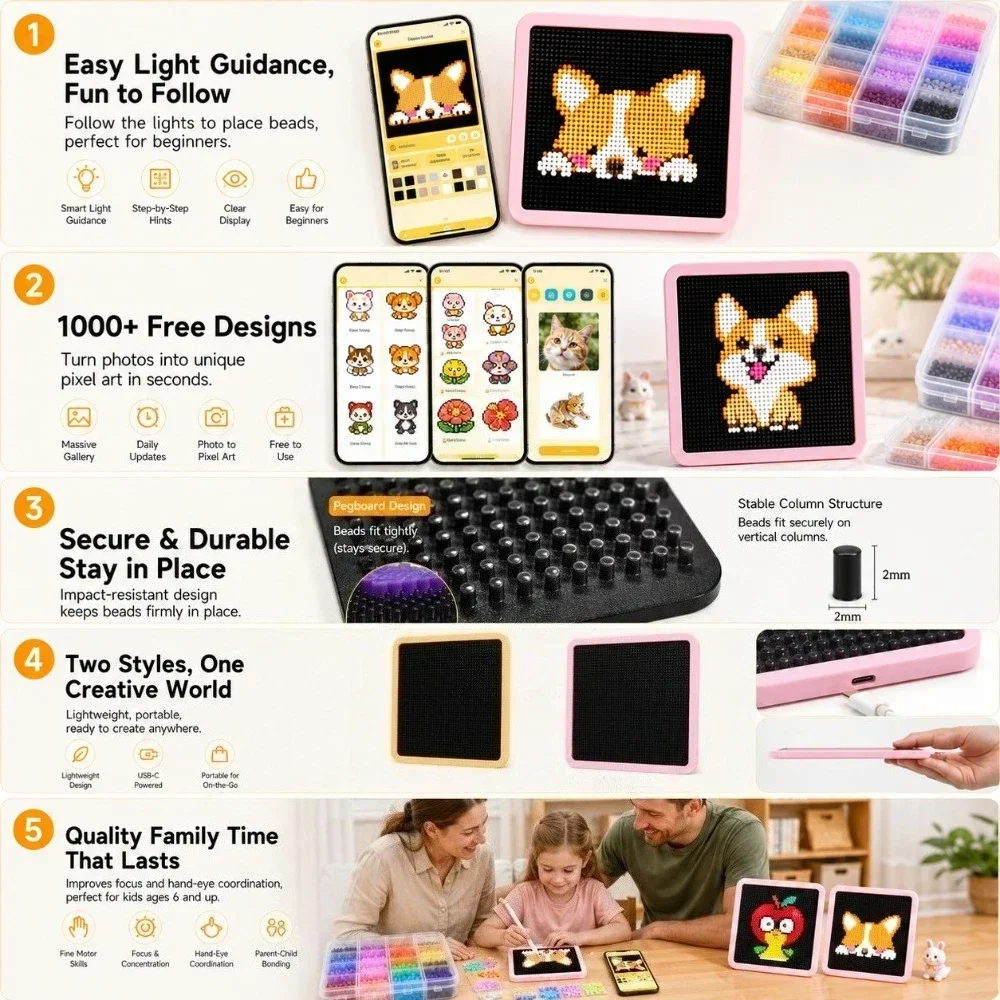 Papan Lampu LED Smart Fuse Bea - Art Craft Kit ulasan dan harga