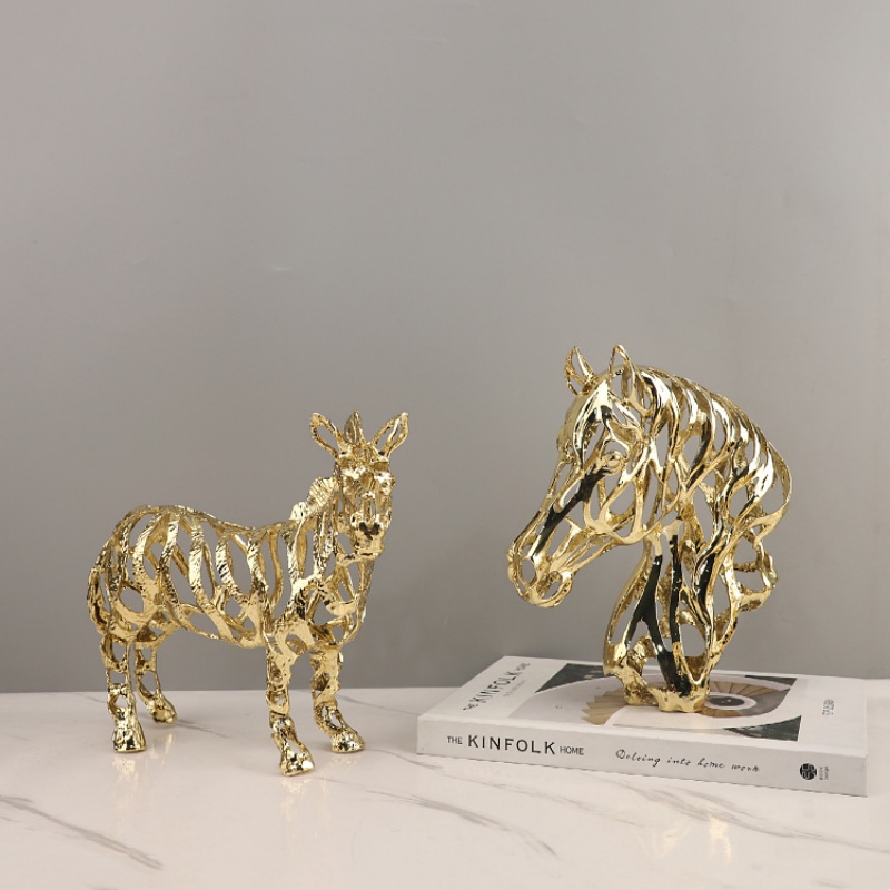 Kerajinan Logam Patung Hewan B - Art Craft Horse ulasan dan harga