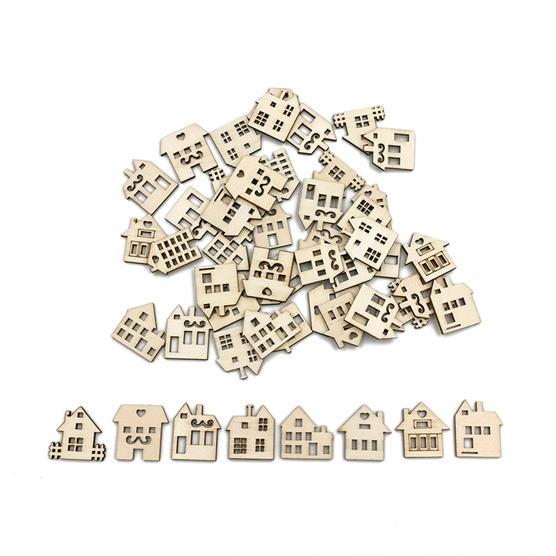 50 pcs Irisan Kayu Tanpa Cat u - Art Craft Preschool ulasan dan harga