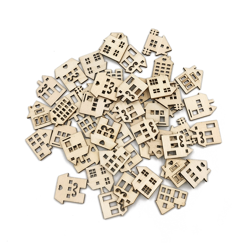 50 pcs Irisan Kayu Tanpa Cat u - Art Craft Preschool ulasan dan harga