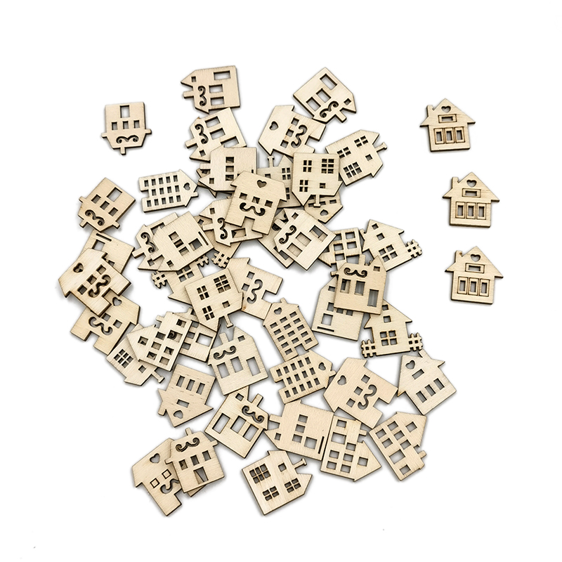 50 pcs Irisan Kayu Tanpa Cat u - Art Craft Preschool ulasan dan harga
